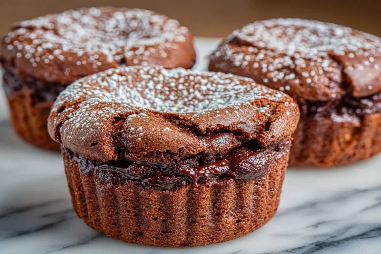 Gâteau au Chocolat Fondant préparé avec une riche ganache au chocolat.