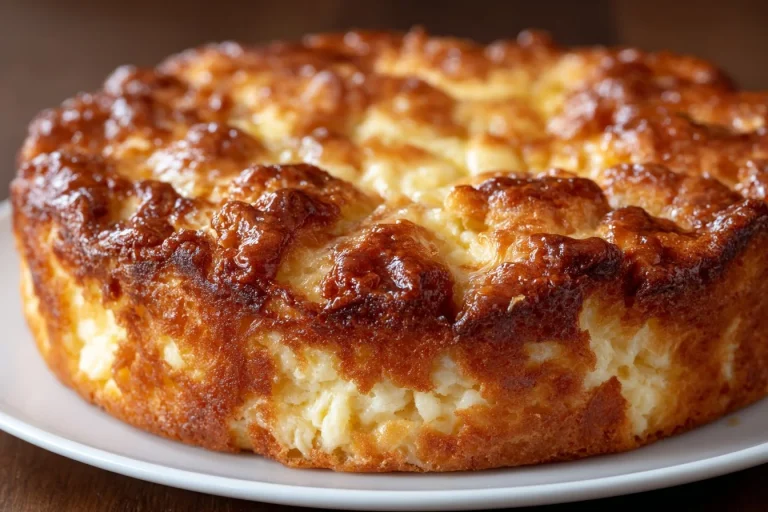 Gâteau Nuage de Grand-Mère, un dessert léger et moelleux, prêt à déguster.