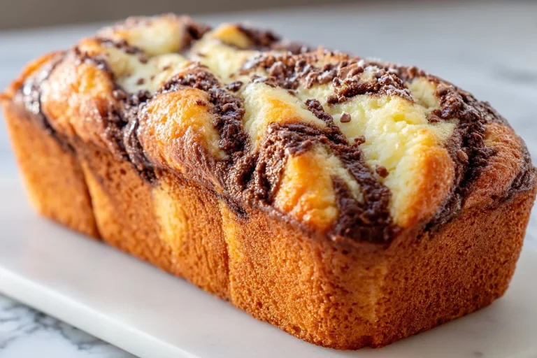 Gâteau Zèbre marbré au chocolat et vanille décoré