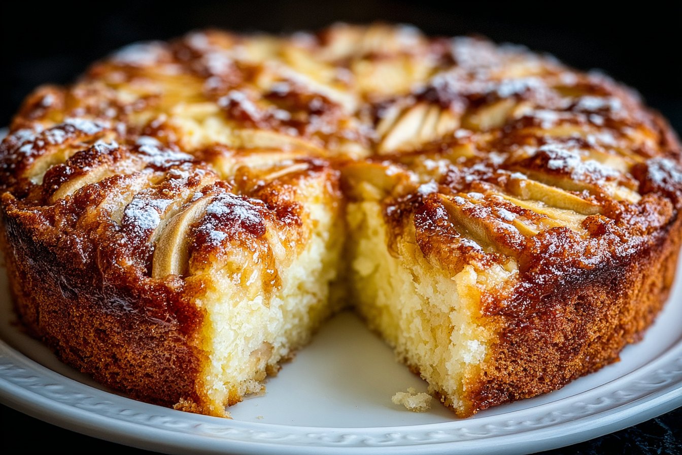 Gâteau aux Pommes à Tomber par Terre