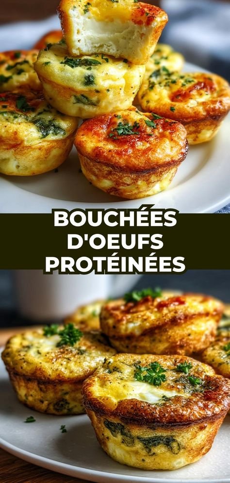 Bouchées d'œufs riches en protéines