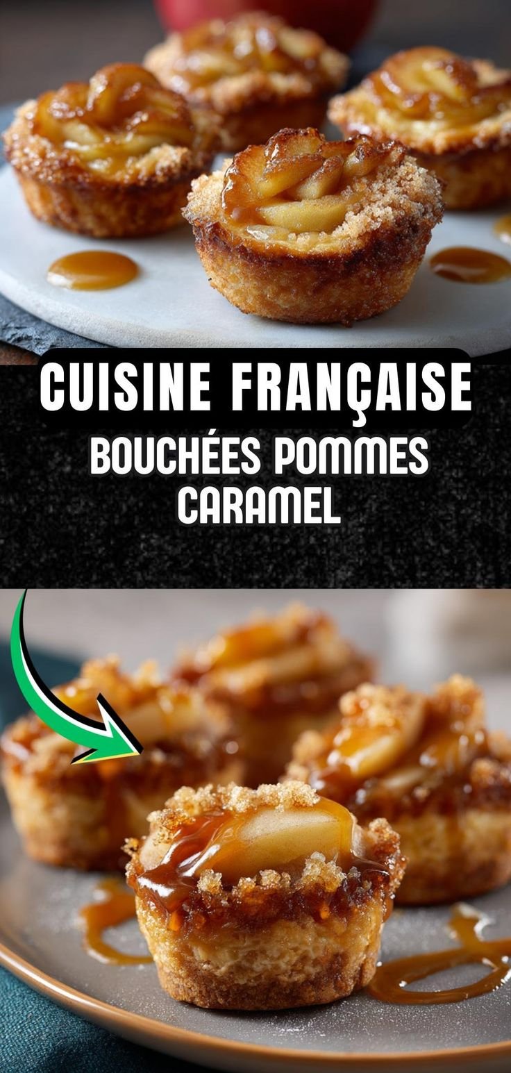 Bouchées aux pommes caramélisées