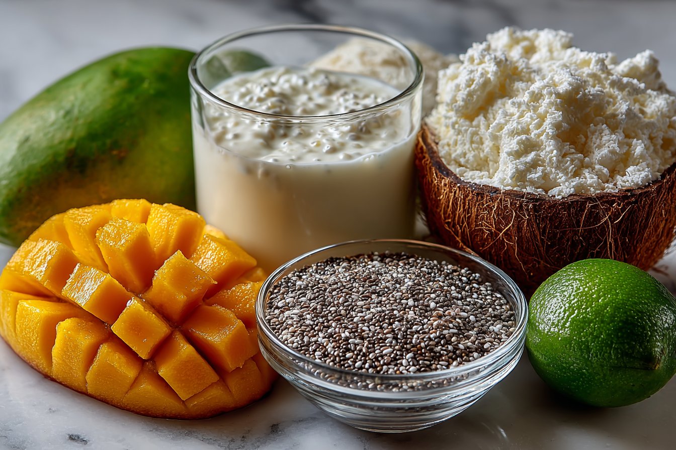 Chia Pudding with Mango and Coconut Milk