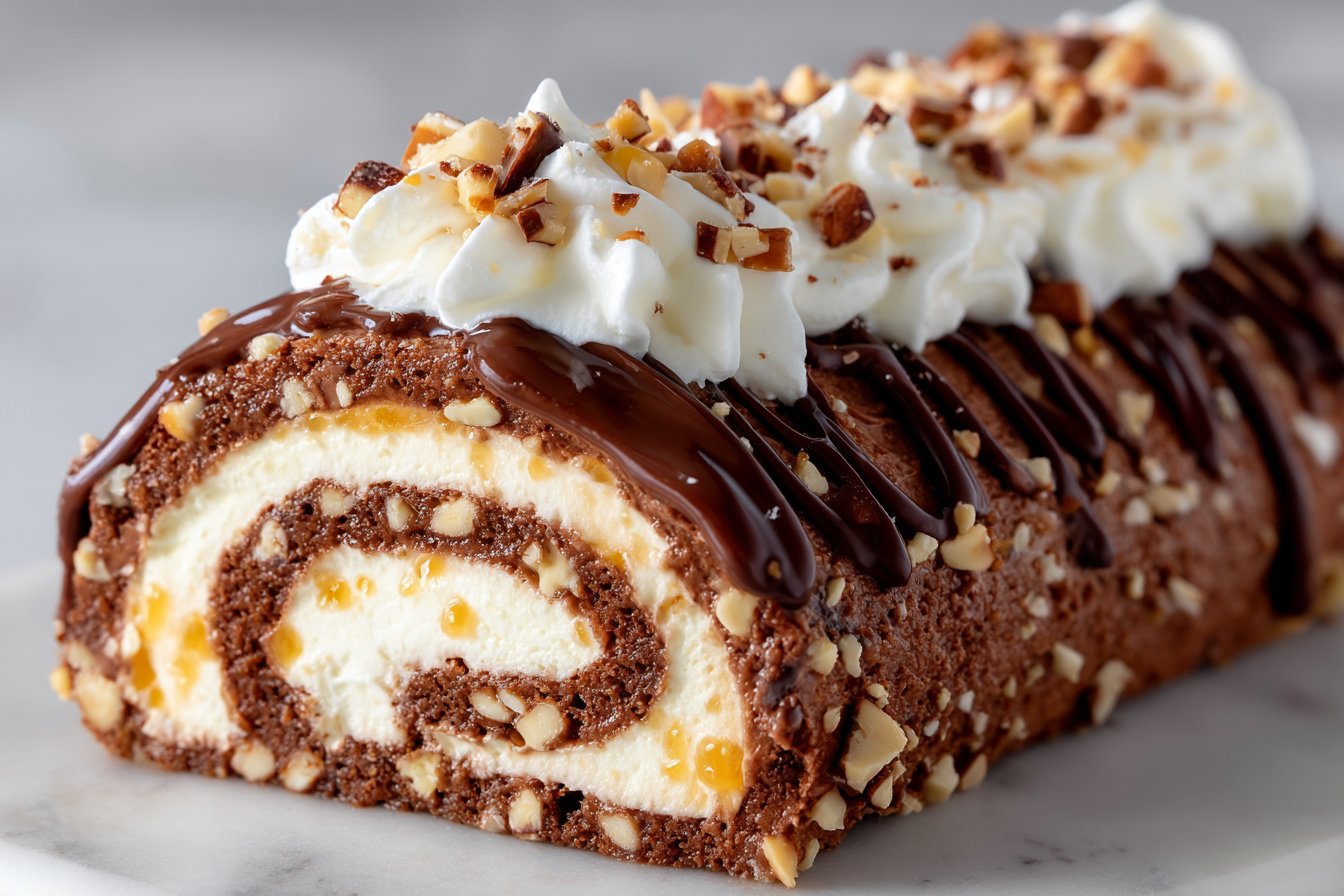 Bûche Chocolat Praliné Noisette