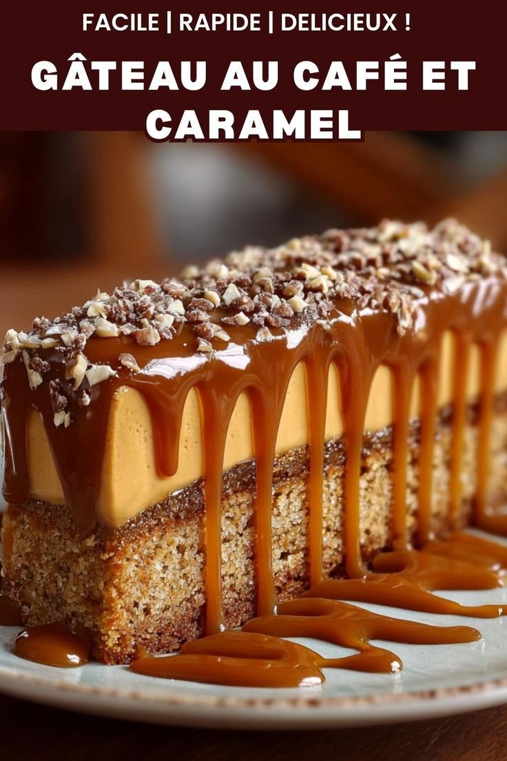 Gâteau au café et caramel