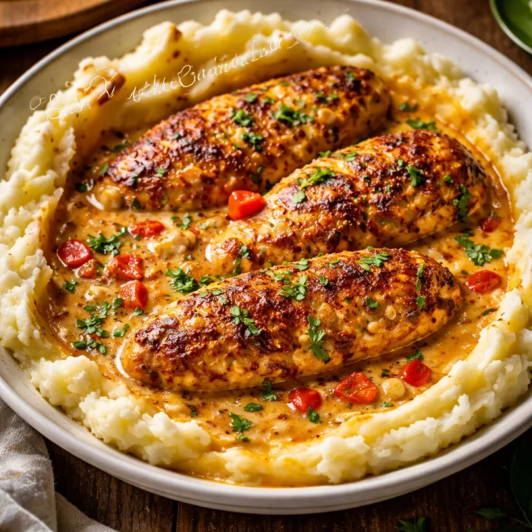 Plat de Poulet Cajun Crémeux avec sauce onctueuse et épices