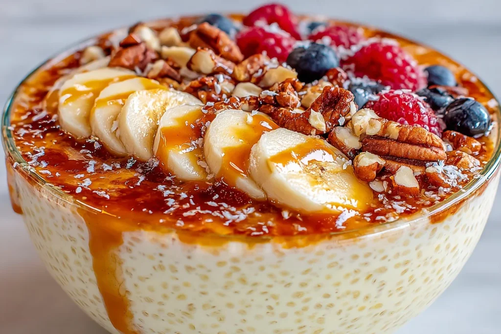 Recette de pudding de chia à la vanille pour un petit déjeuner sain