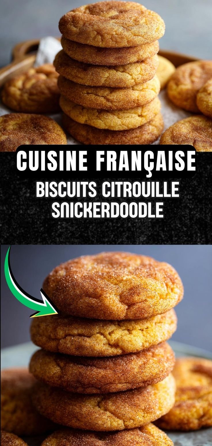 Biscuits Snickerdoodle à la citrouille