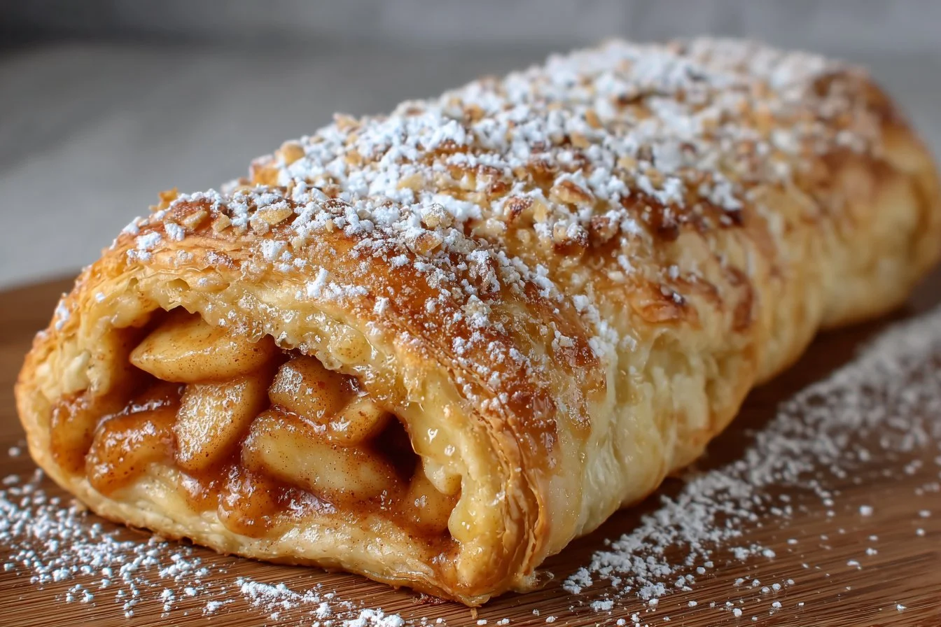 Roulés feuilletés aux pommes prêts en 10 minutes
