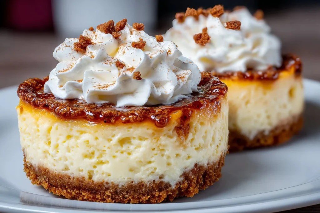 Tasses de cheesecake au pain d'épices sans cuisson, dessert gourmand et facile à réaliser.