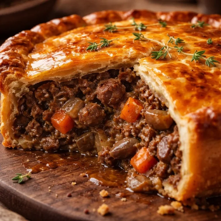 Tourte Écossaise Savoureuse avec garniture appétissante