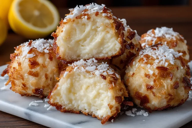 Truffes au citron crémeuses et sucrées, idéales pour les amateurs de dessert.