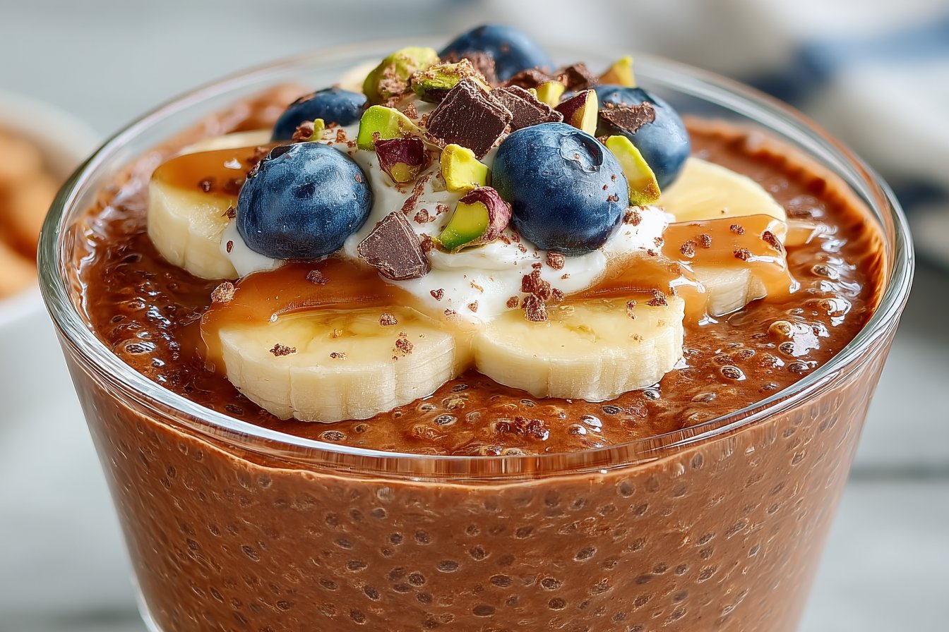 Pudding au chocolat et aux graines de chia