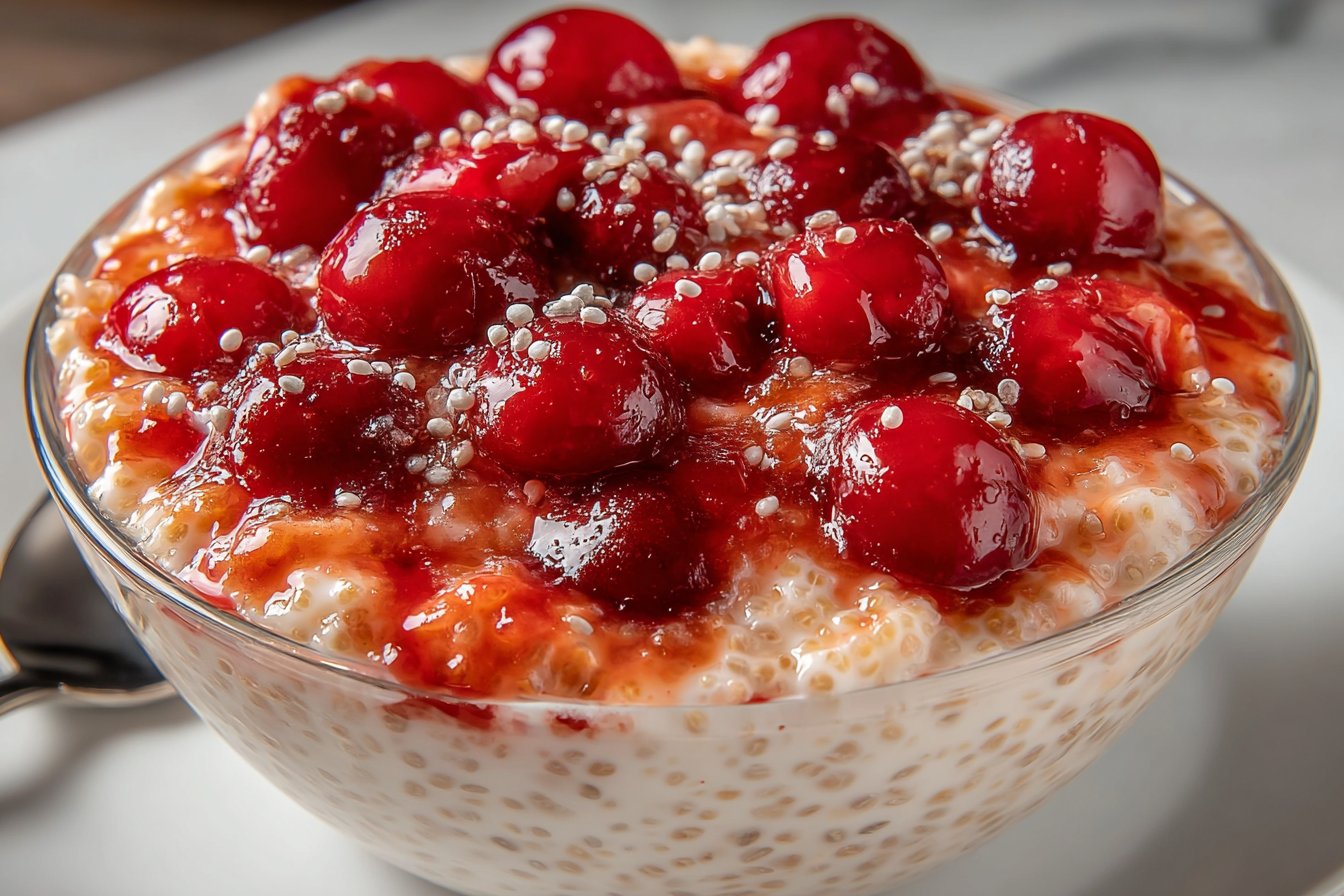 Pudding de Chia aux Cerises