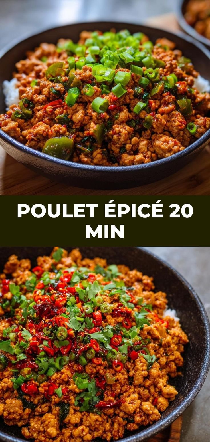 Poulet haché épicé