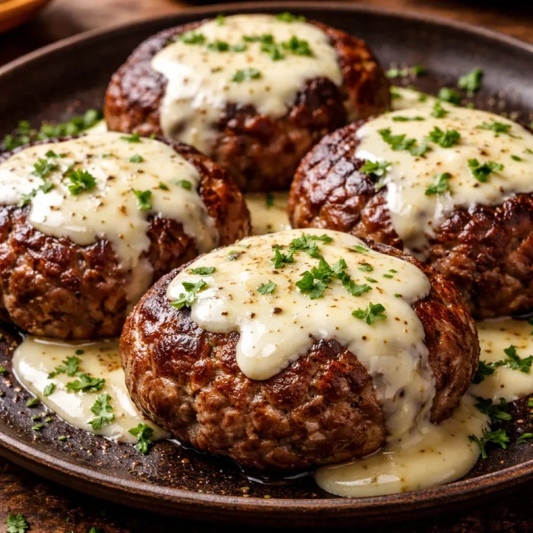 Recette de bifteck haché amish cuit au four, un délice simple et réconfortant.