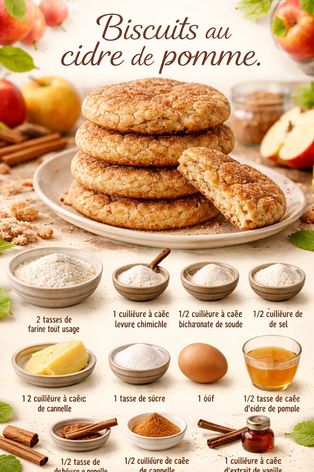 Biscuits au cidre de pomme