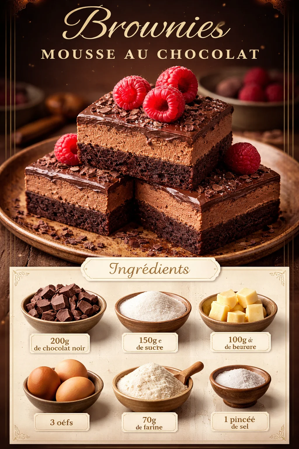 Brownies Mousse au Chocolat