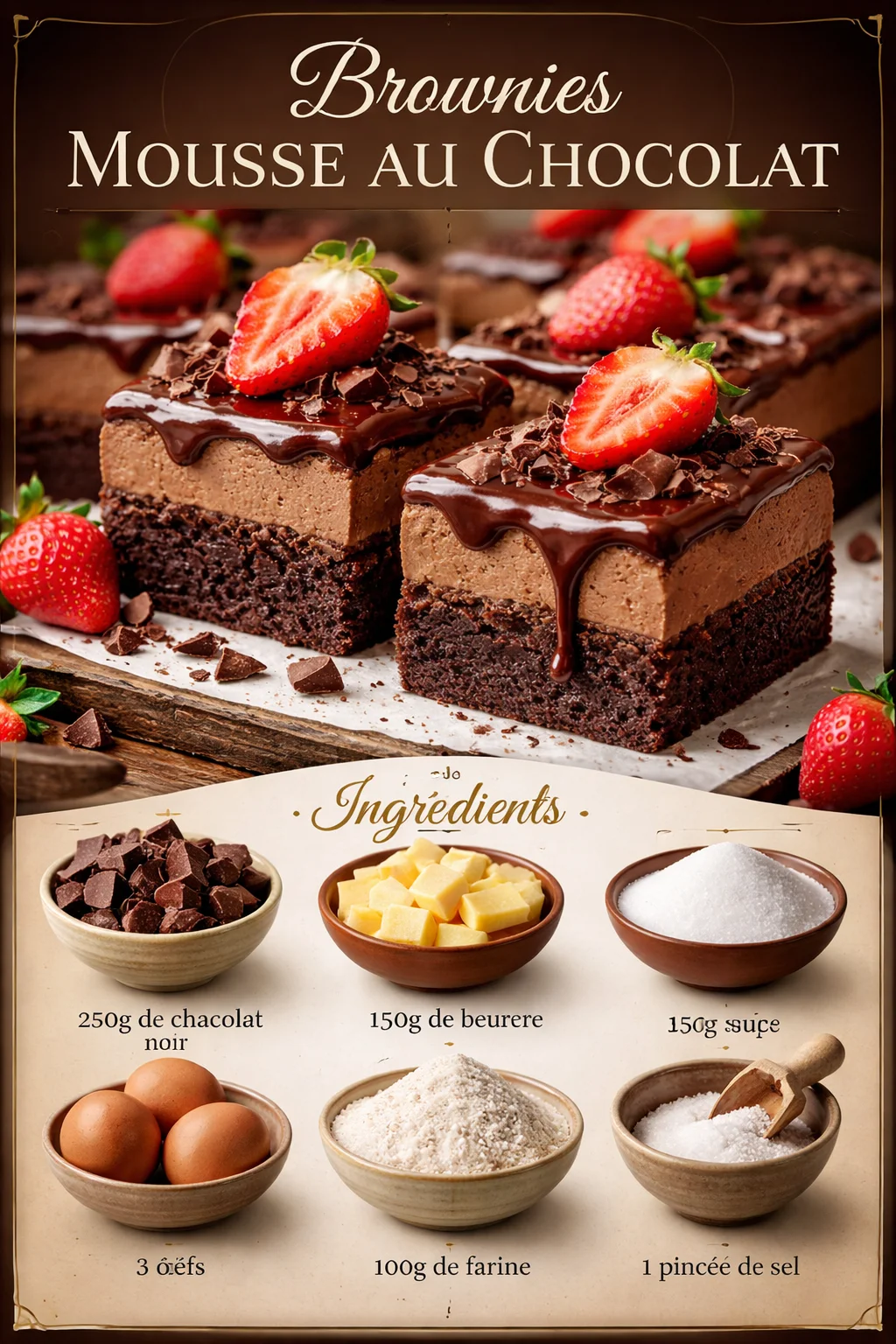 Brownies Mousse au Chocolat