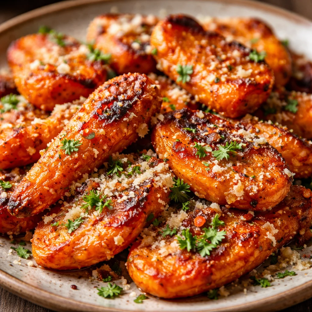 Carottes Écrasées Croustillantes