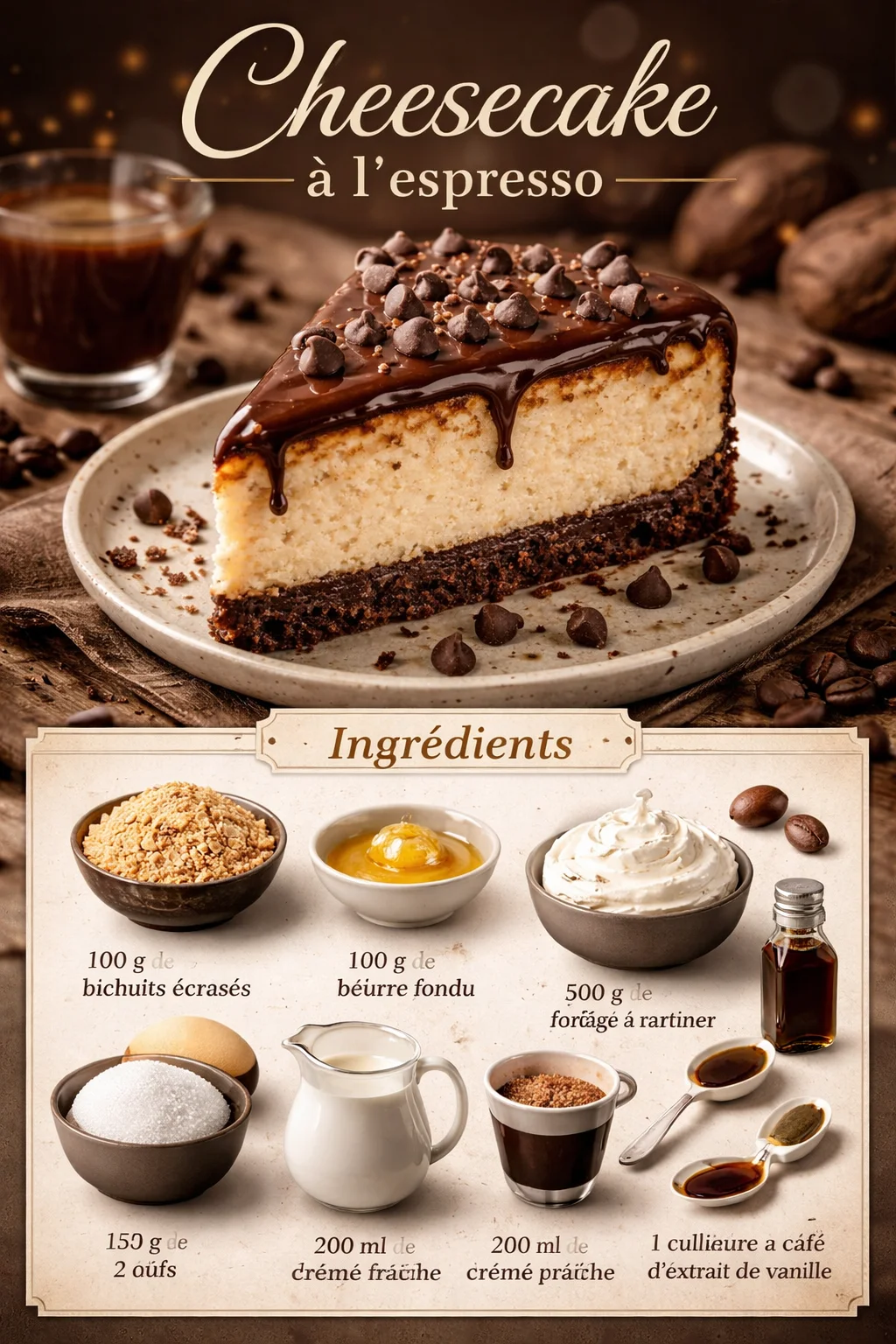 Cheesecake à l'espresso