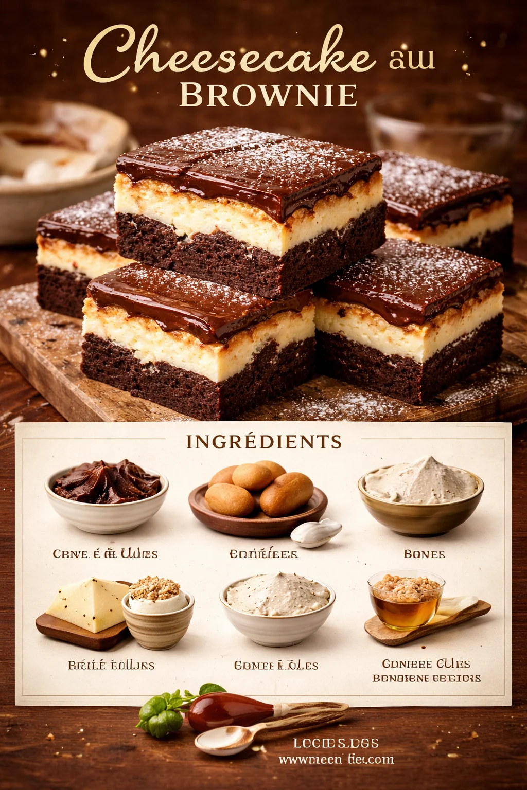 Cheesecake au Brownie