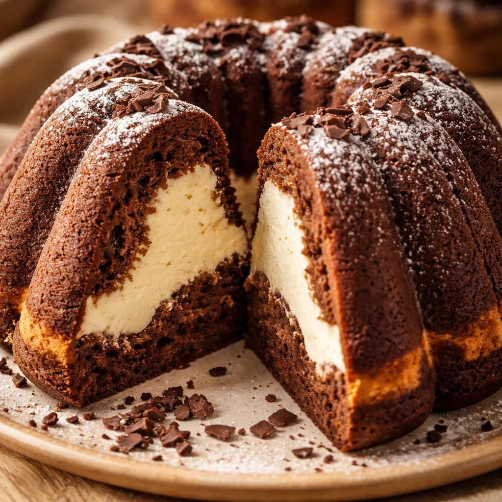 Cheesecake au Gugelhupf au chocolat