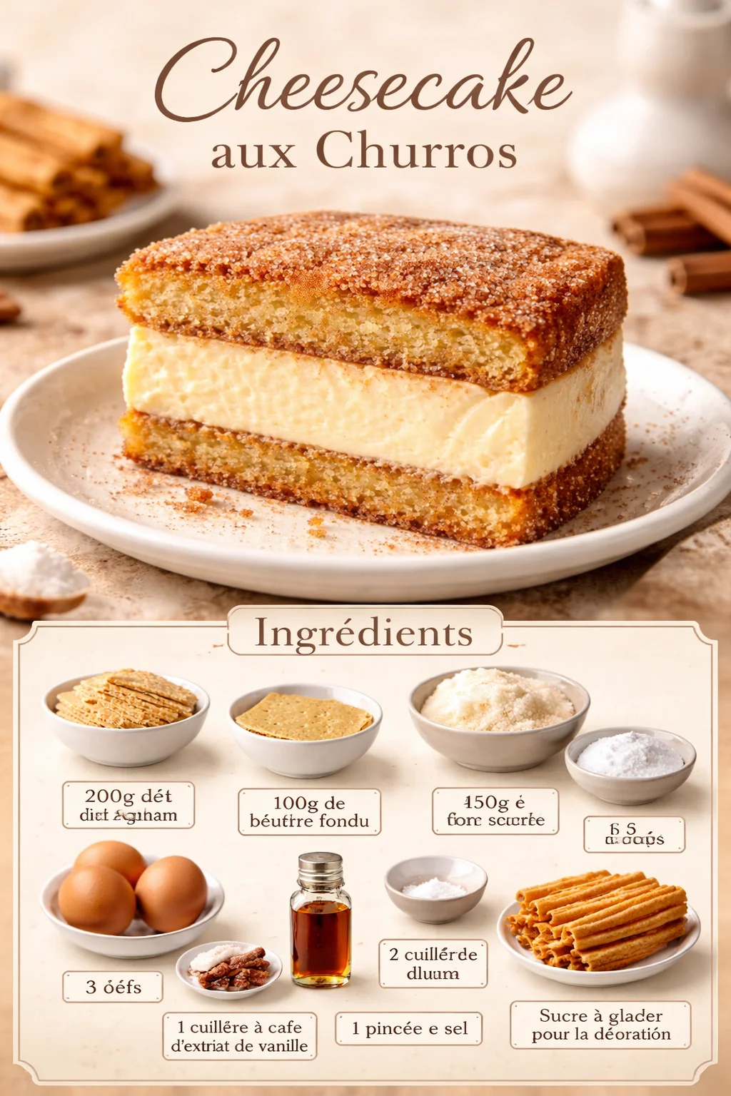 Cheesecake aux Churros