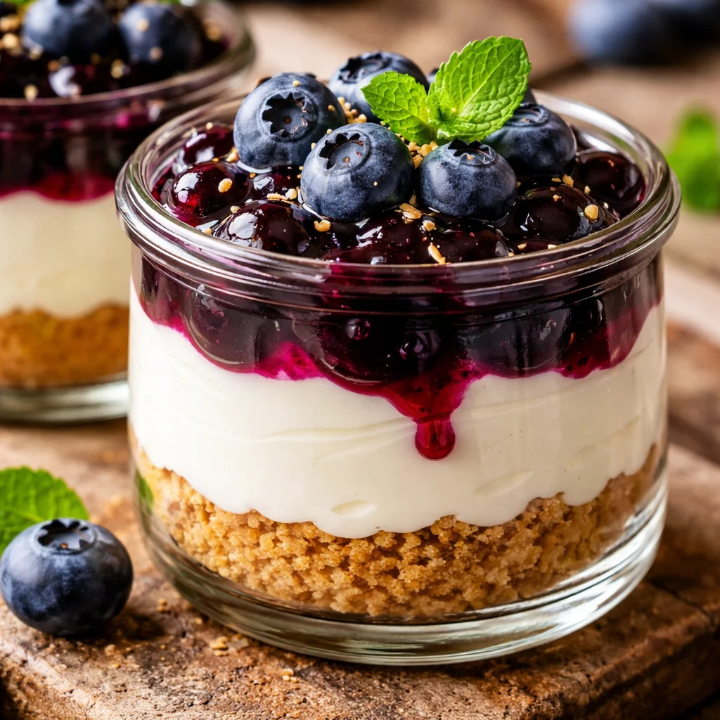 Cheesecake aux myrtilles