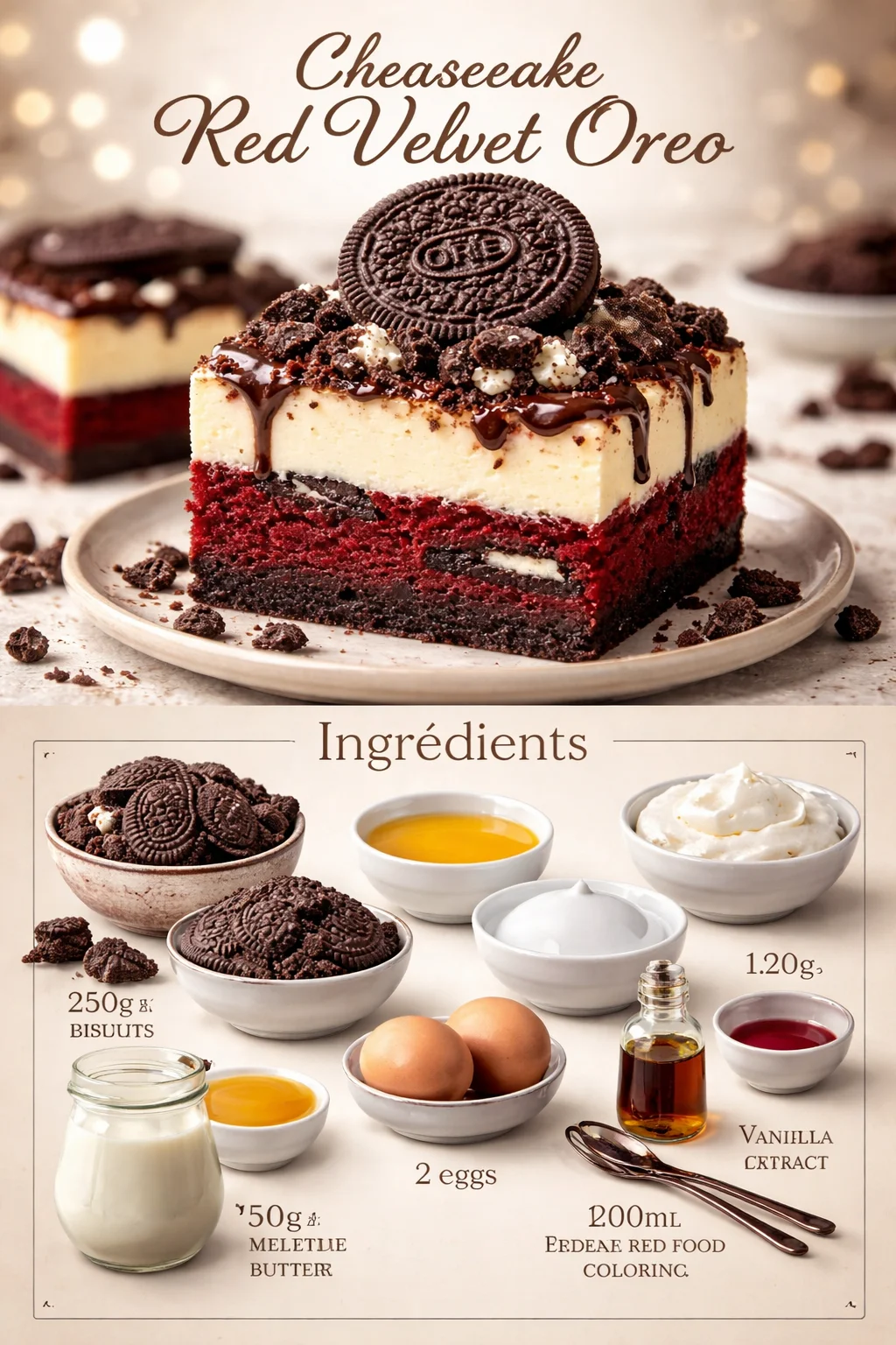 Cheesecake Red Velvet Oreo