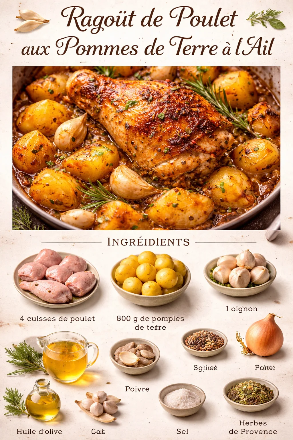 Chicken and Garlic Potato Stew