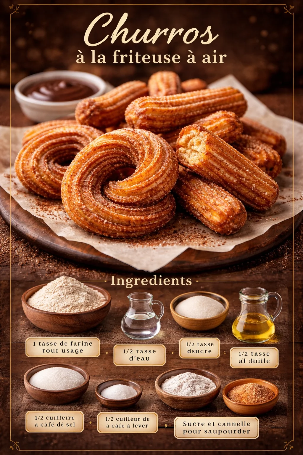 Churros à la friteuse à air
