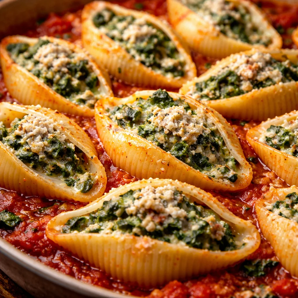 Coquilles Farcies Épinards Ricotta