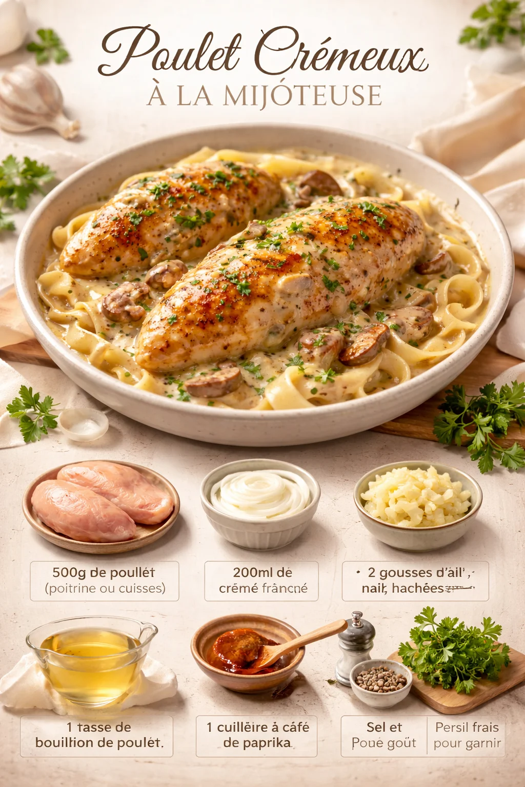 Creamy Chicken in the Slow Cooker