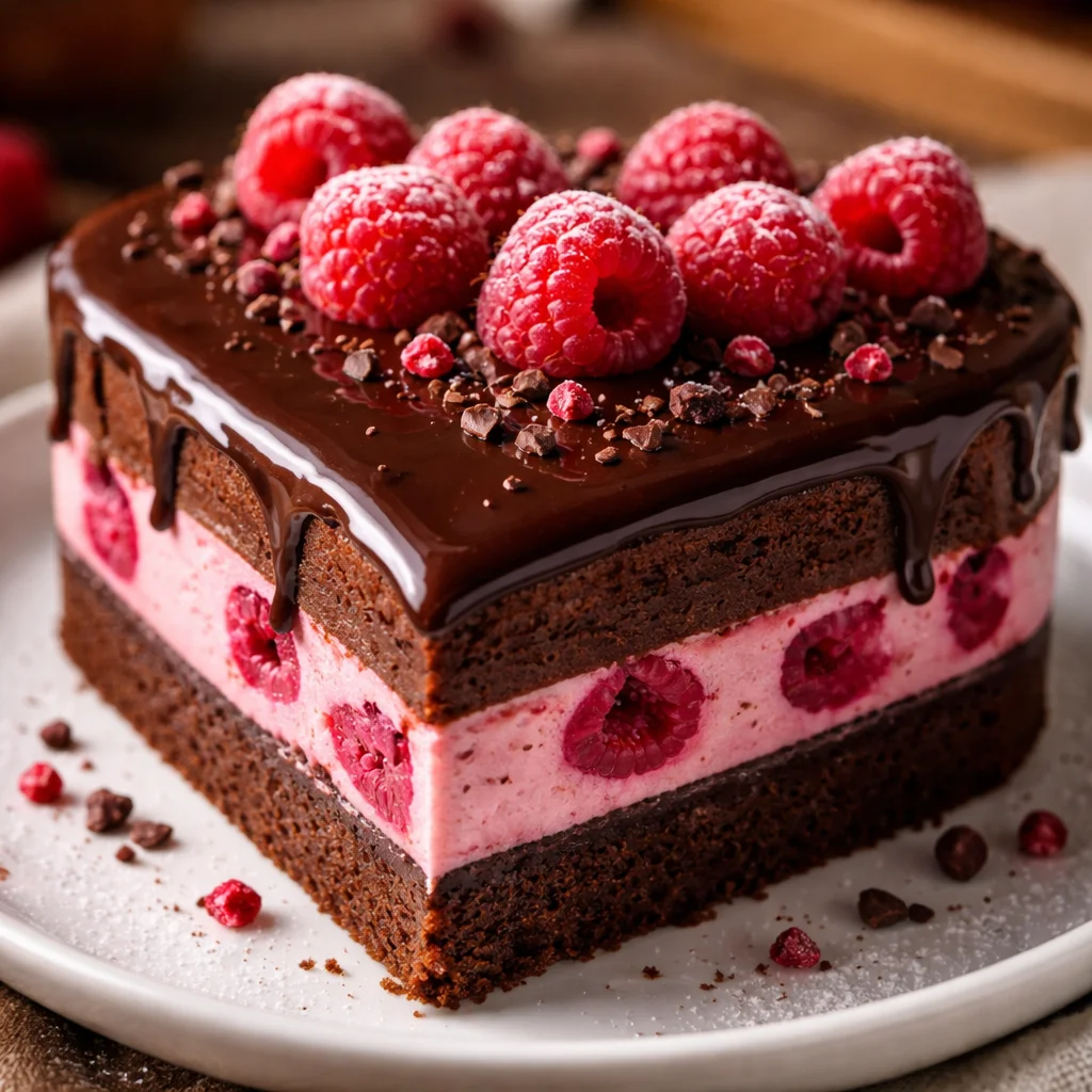Gâteau Mousse Chocolat Framboise