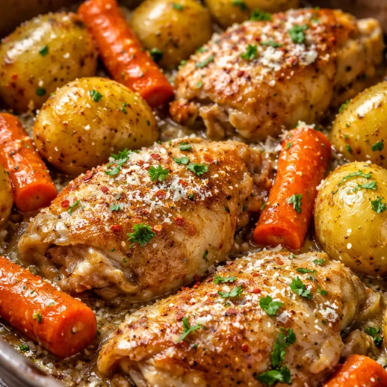 Recette de poulet pommes de terre à l'ail et parmesan dans une mijoteuse