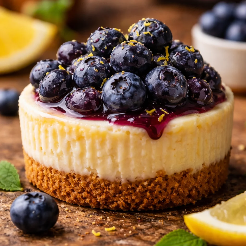 Mini Cheesecakes Citron Myrtille