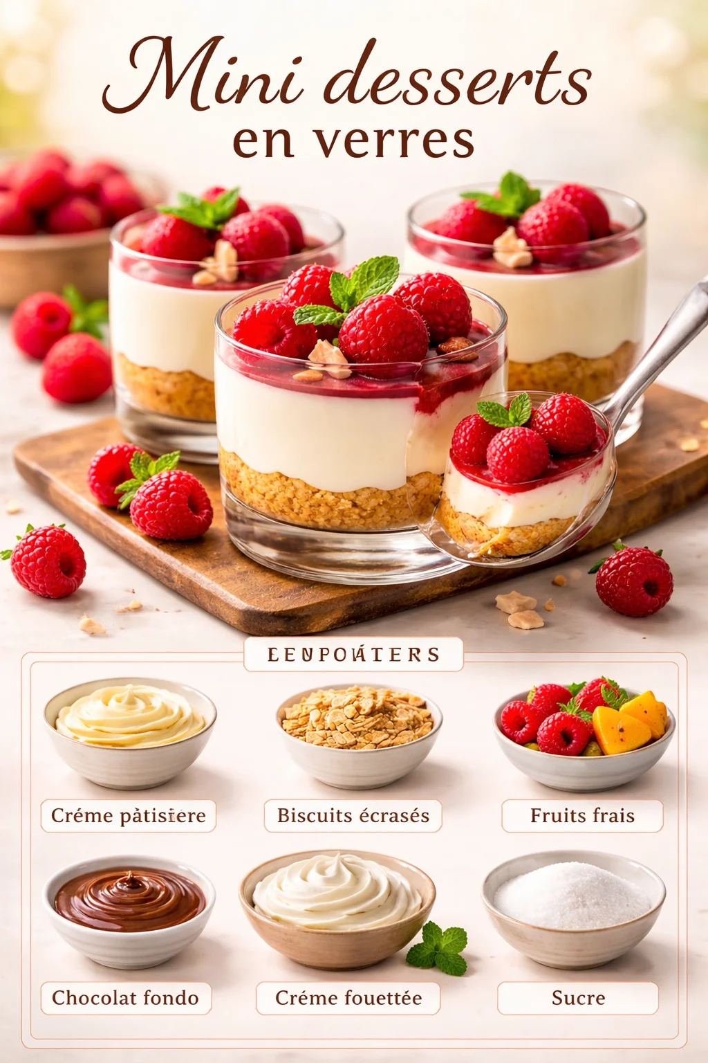 Mini desserts en verres