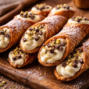 Mini Verrines Cannoli - Une délicieuse interprétation du dessert cannoli traditionnel.