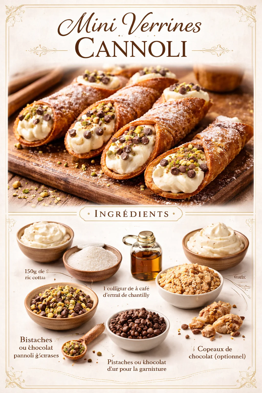 Mini Verrines Cannoli