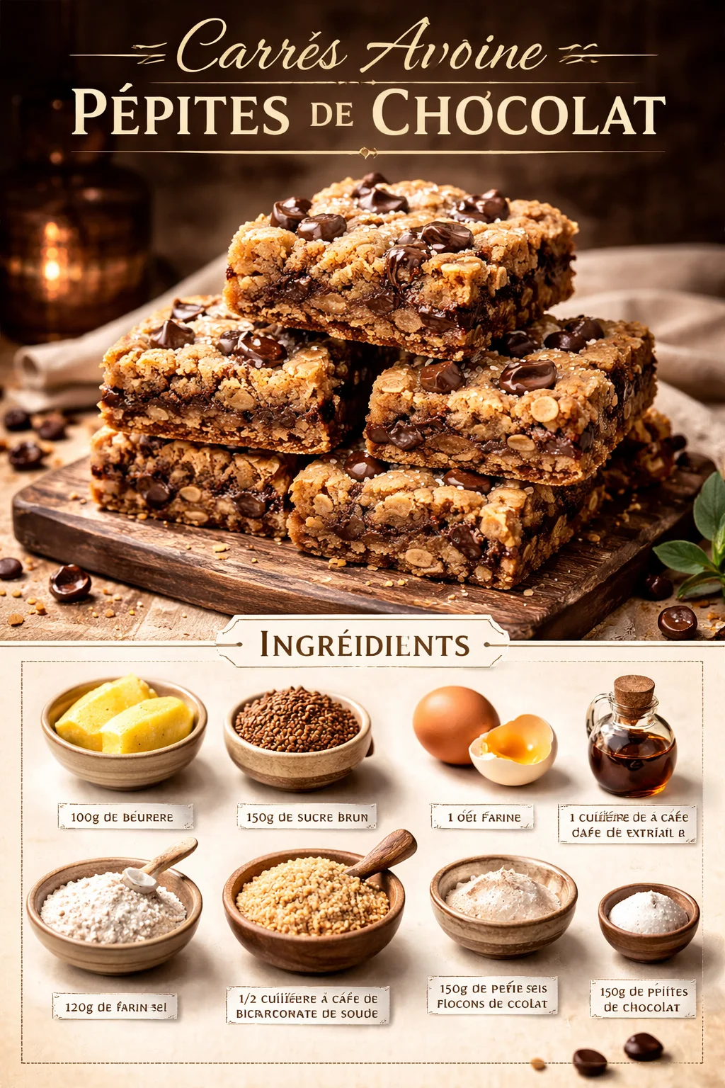 Oatmeal Chocolate Chip Cookie Bars