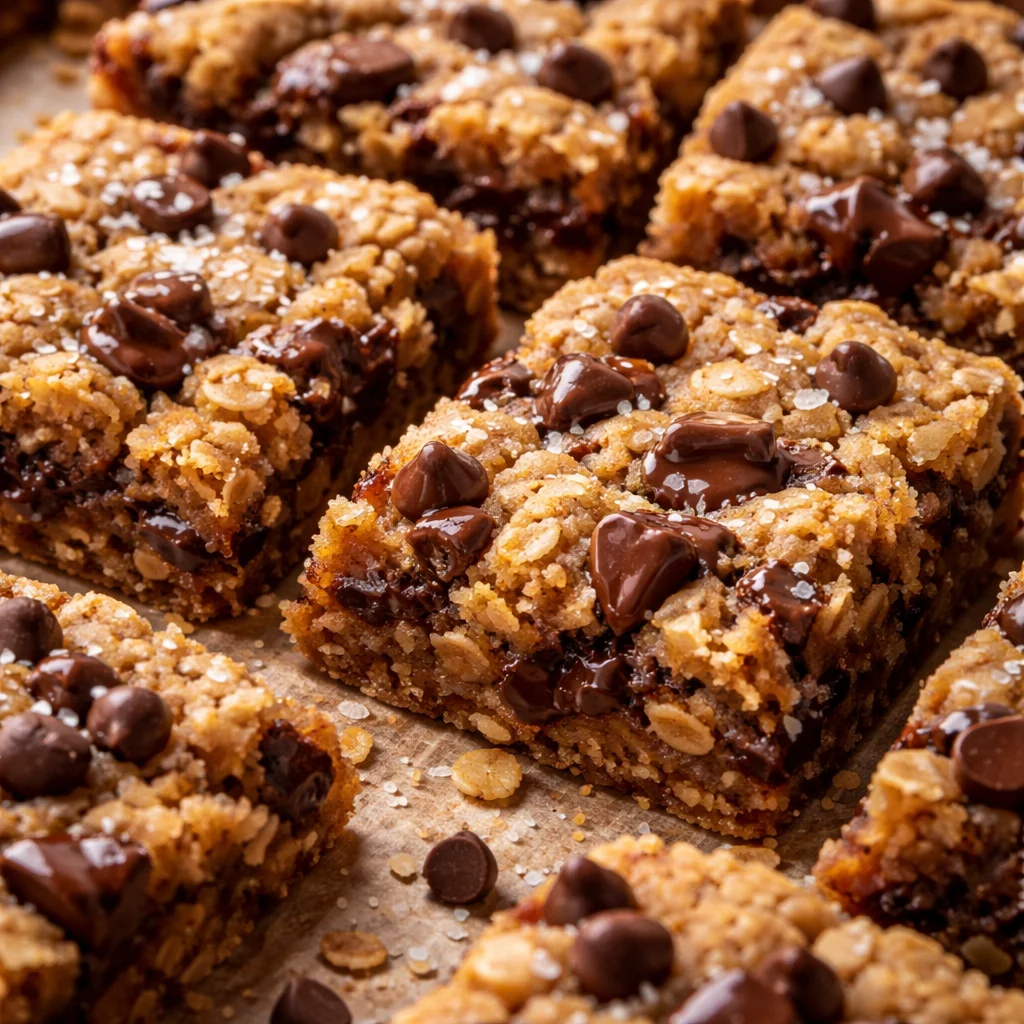 Oatmeal Chocolate Chip Cookie Bars