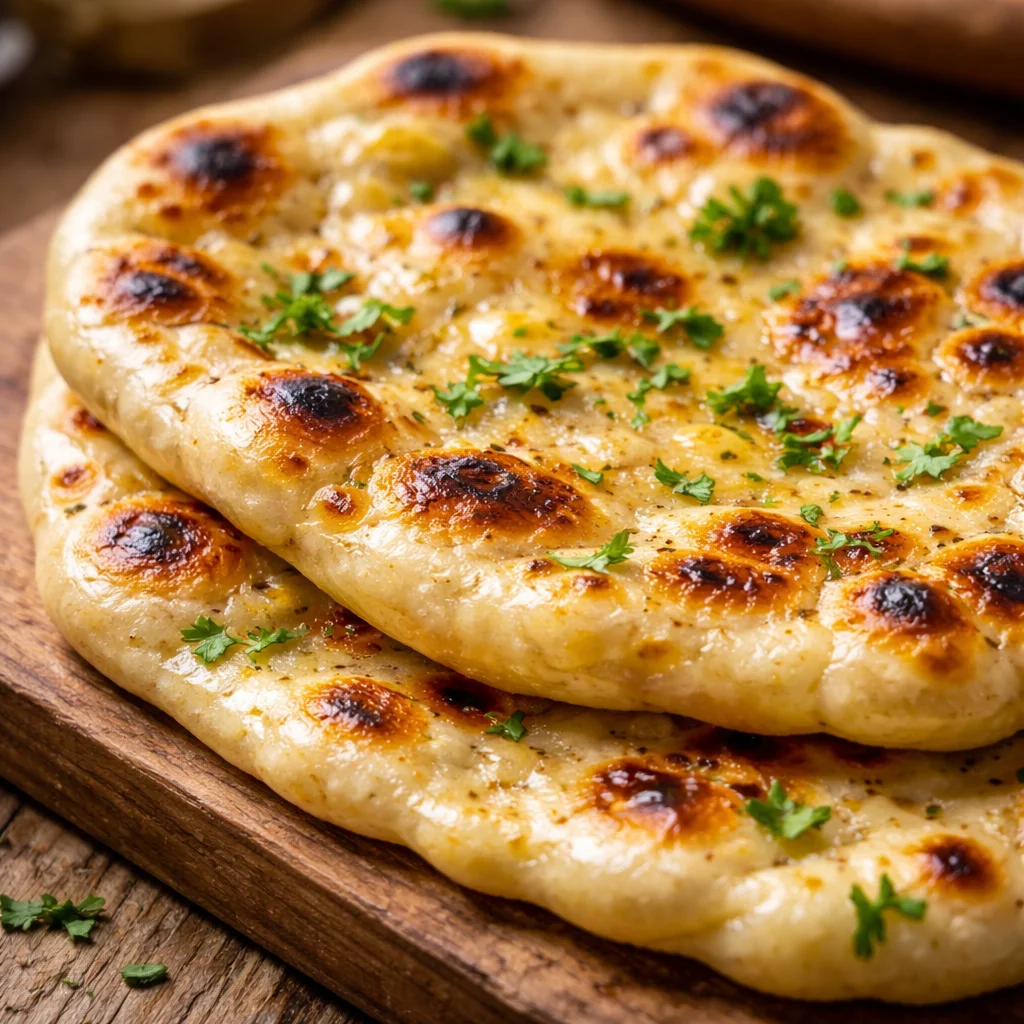 Pain Naan au Levain Jeté