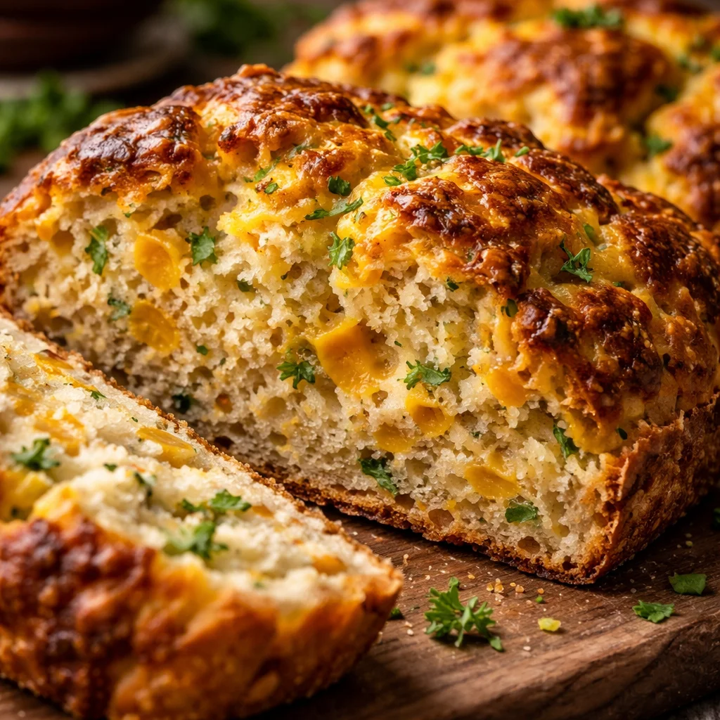 Recette de Pain Soda au Cheddar et aux Herbes, plat savoureux et facile à préparer.
