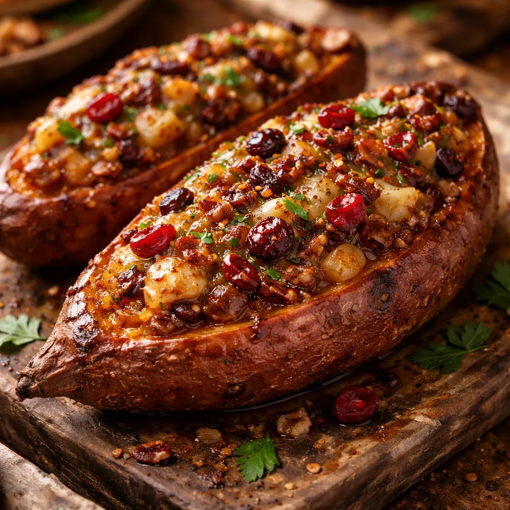 Patates Douces Farcies aux Saveurs d'Automne