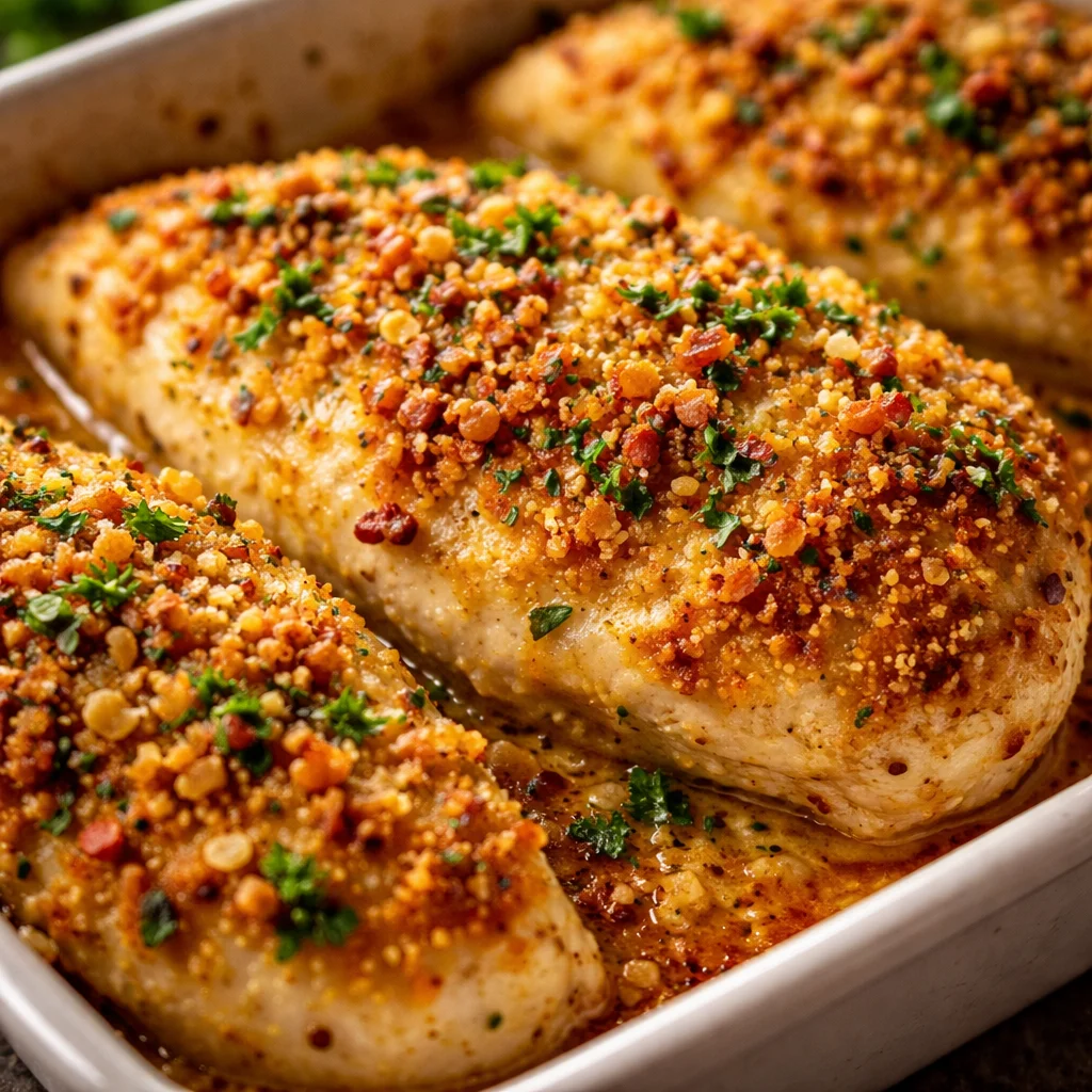 Poulet au Parmesan et à l'Ail