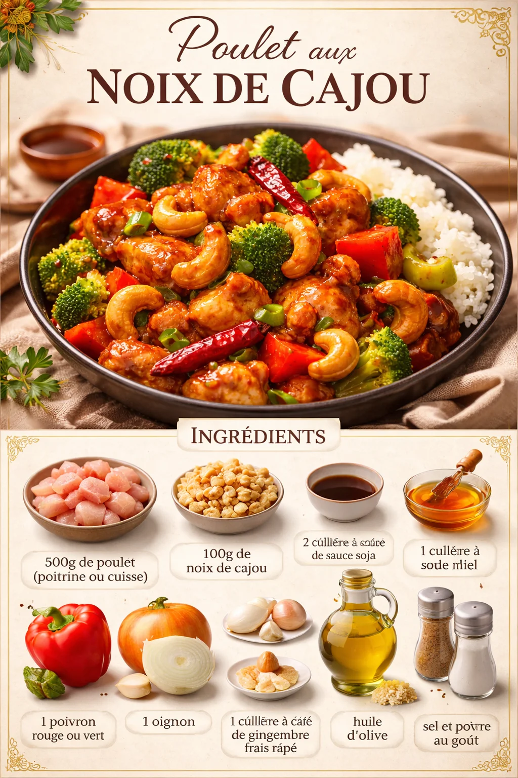Poulet aux Noix de Cajou
