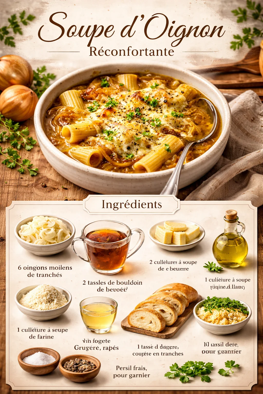 Soupe d'Oignon Réconfortante