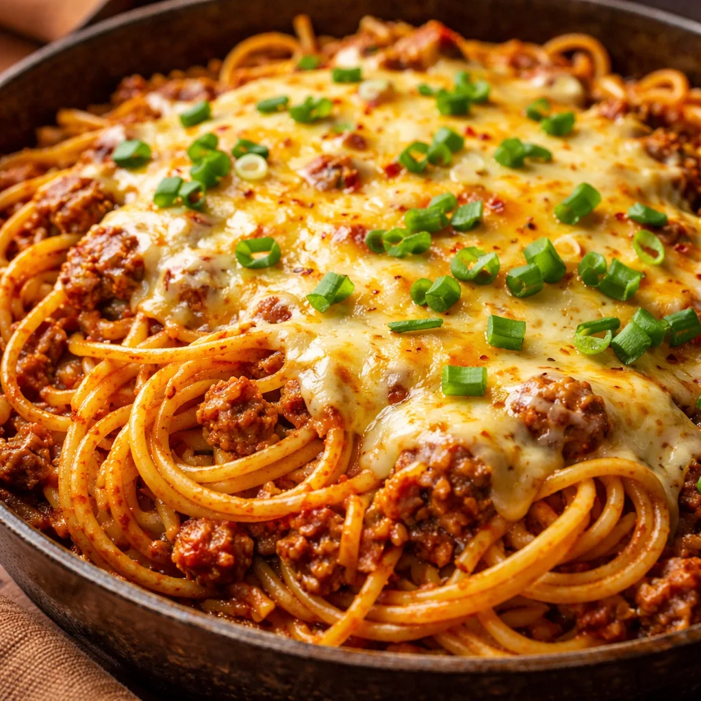 Spaghetti Cowboy en Casserole