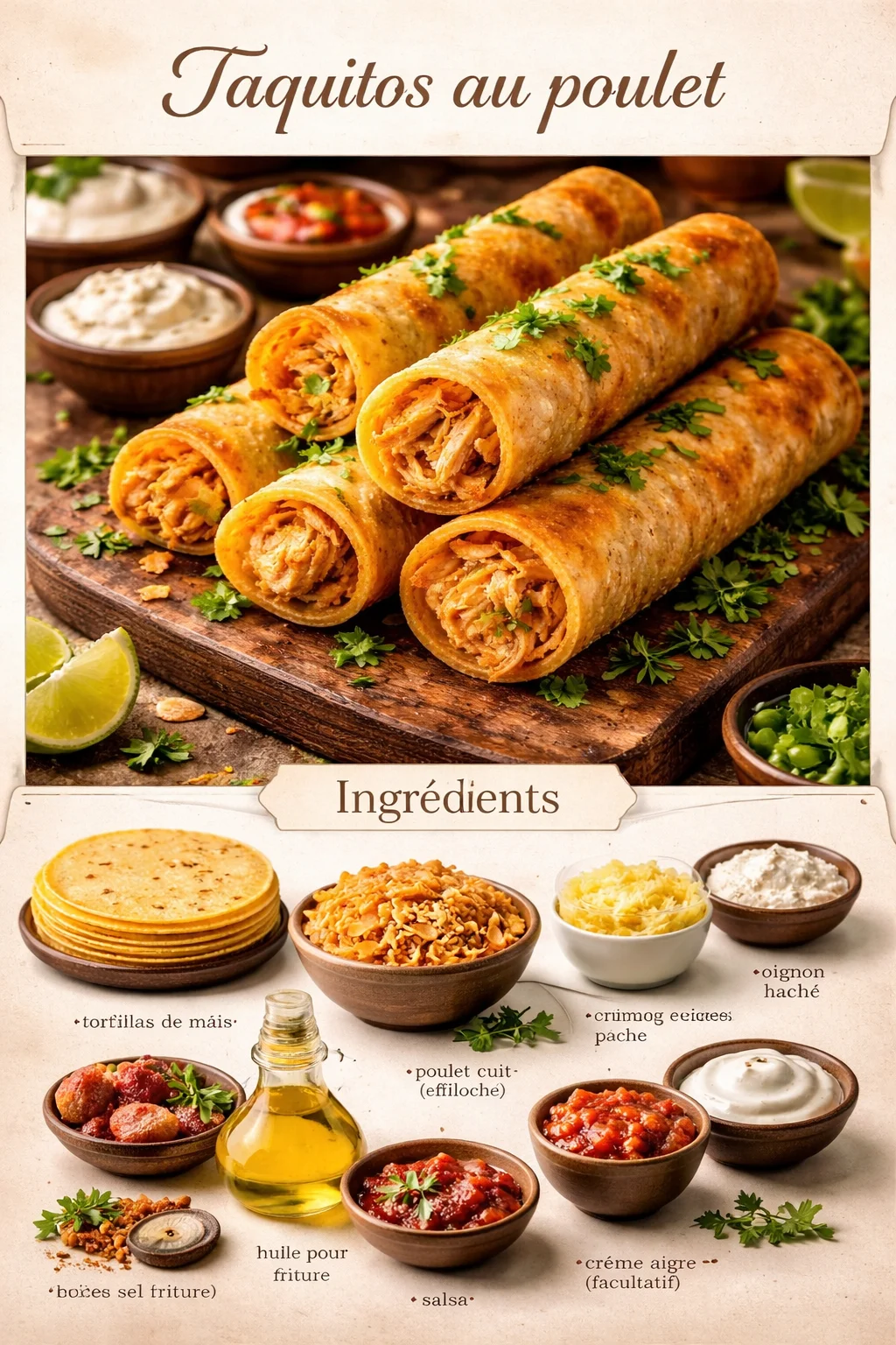Taquitos au poulet
